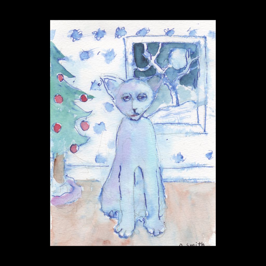 Russian Blue Postcard