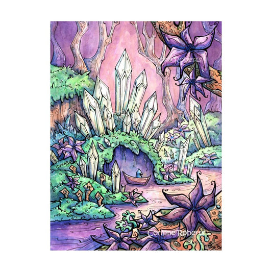 Calming Crystals - Large Postcard