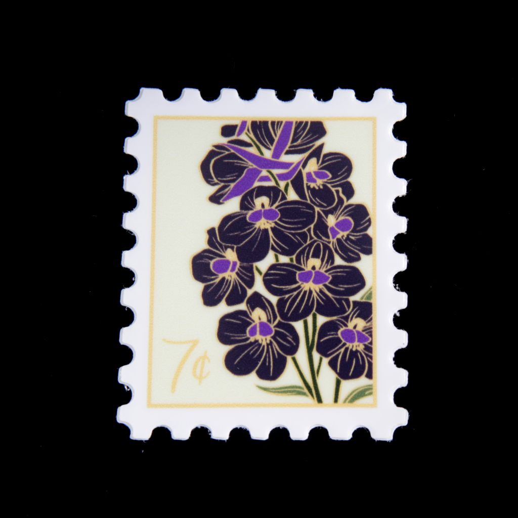 Larkspur Stamp Sticker