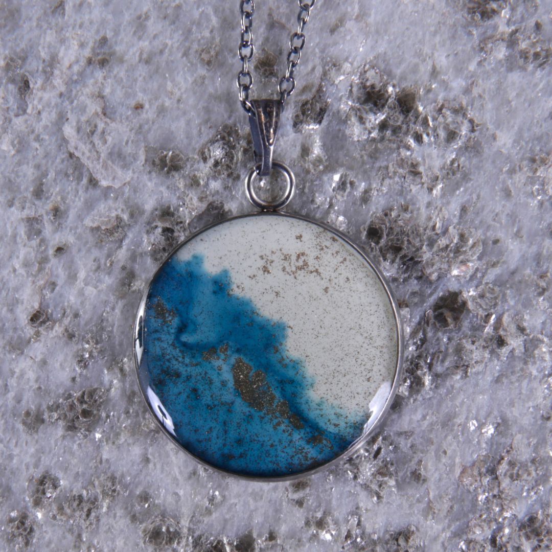 Abstract Alcohol Ink Necklace