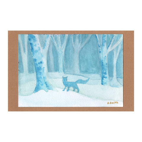 Fox in the Snow Card