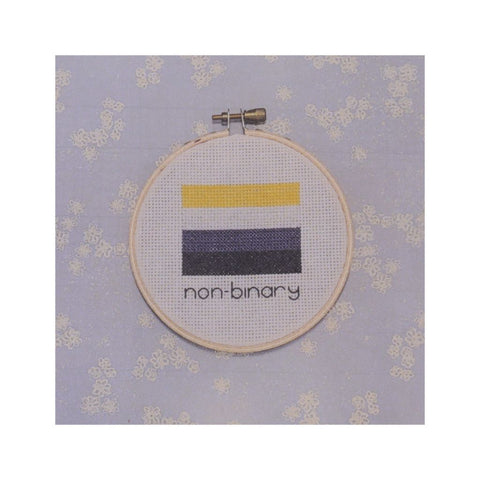 Non-binary Flag - Cross Stitch Pattern