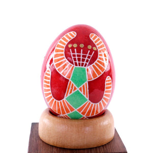 Pysanky Spirit Egg - Folk Art - Red