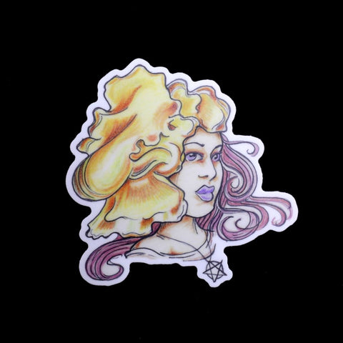 Mushroom Girl - Witches Butter Sticker