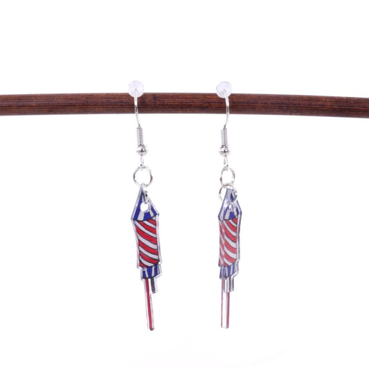 Fireworks - Shrinky Dink Earrings