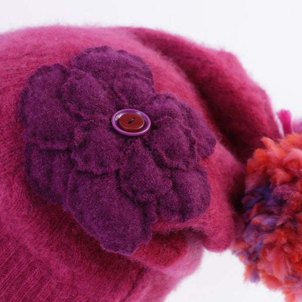 Blossom Hand Dyed Pompom Hat