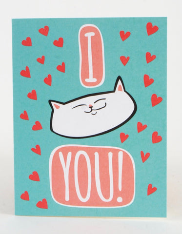I love You Cat Card