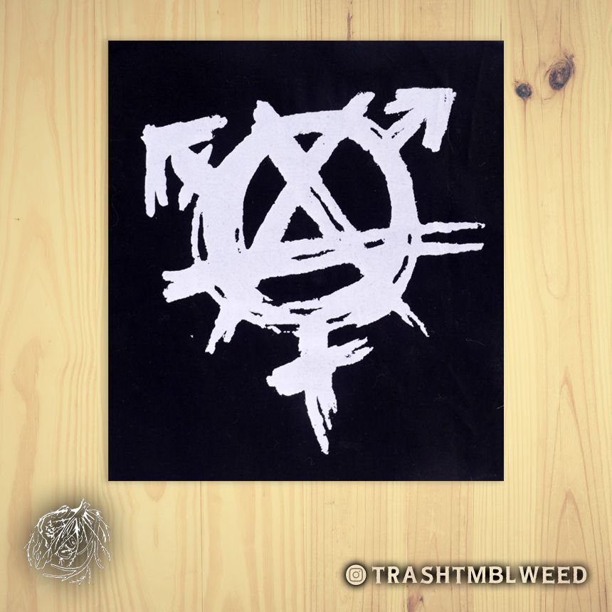 Gender Anarchy Silk Screened Fabric Patch