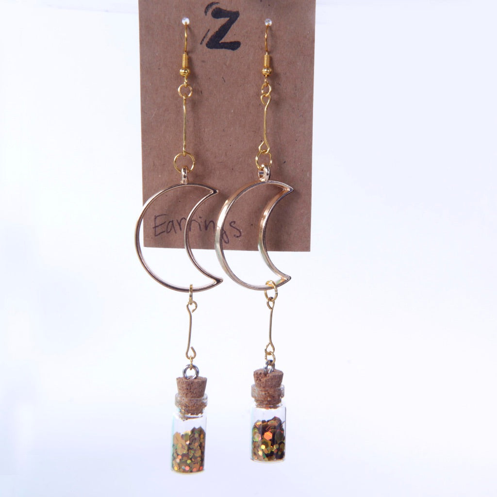 Moon Dust Dangle Earrings