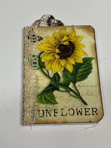 One Sunflower Mini Notebook