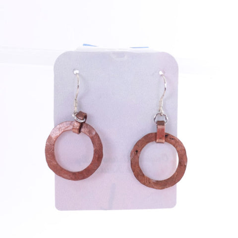 Round Copper Earrings