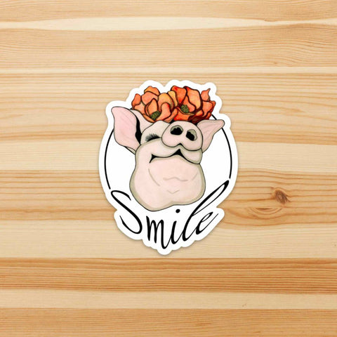 Poppy Pig Smile Sticker