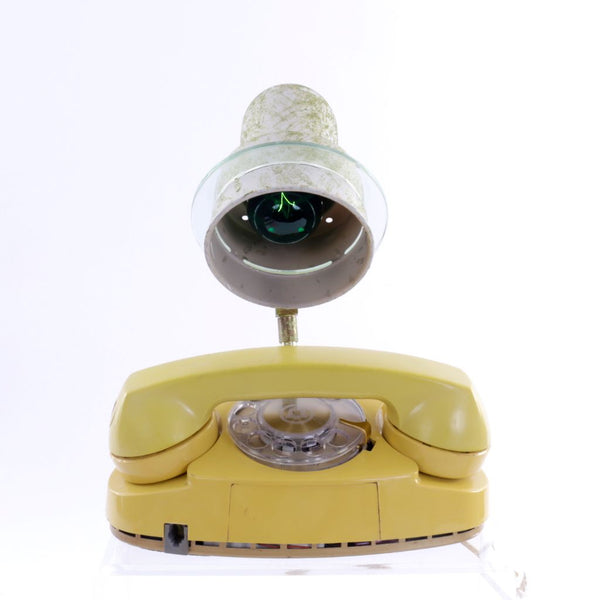 Yellow phone lamp