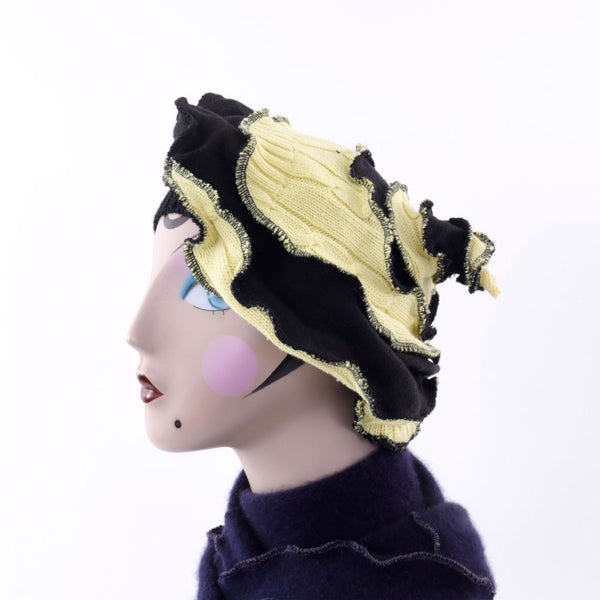 Twisted Witch Hat - Yellow & Black