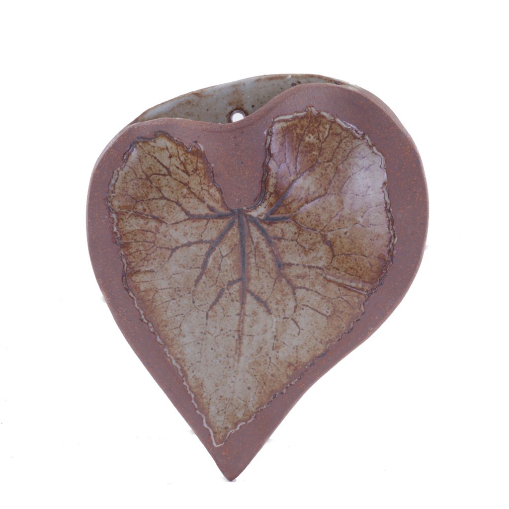 Ceramic Wall Pocket with Leaves