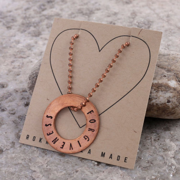Positive Message Necklace Copper