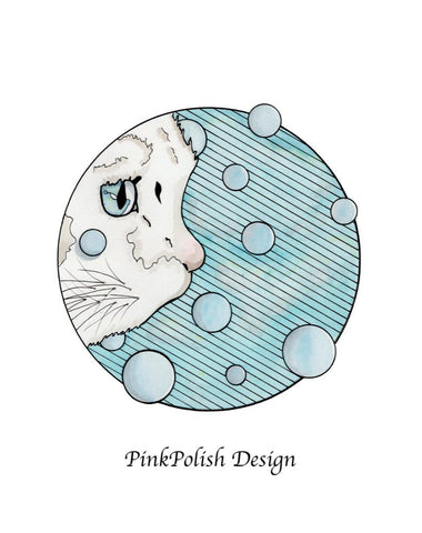 Curiosity Cat Art Print