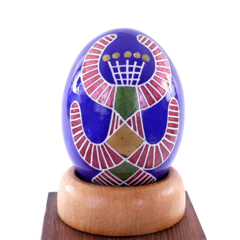 Pysanky Spirit Egg - Folk Art - Blue