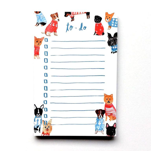 Doggies in Sweaters To-Do-List Notepad