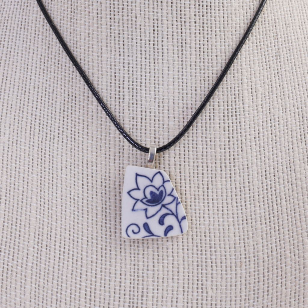 Blue Delft Upcycled Ceramic Necklace