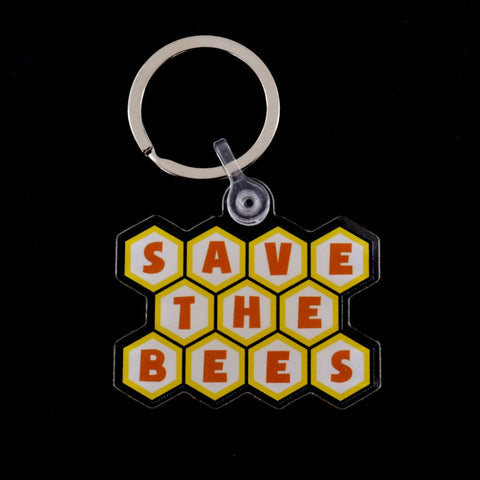 Save the Bees Acrylic Keychain