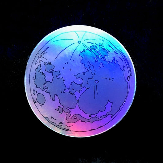 Holographic Moon Sticker