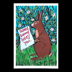 Some Bunny Loves Postcard