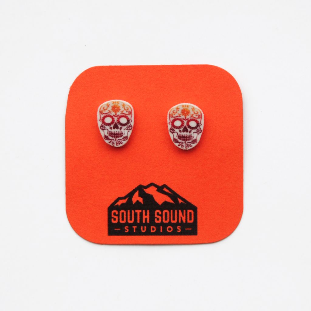 Day of the Dead Stud Earrings