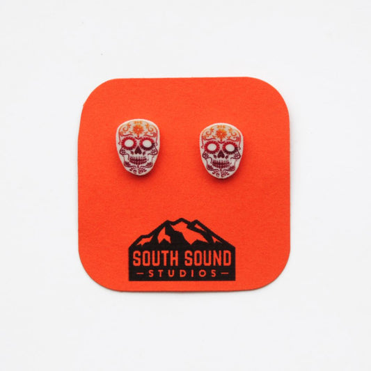 Day of the Dead Stud Earrings