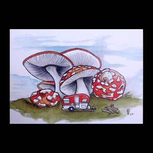 Mushroom Camping: Amanita Camper