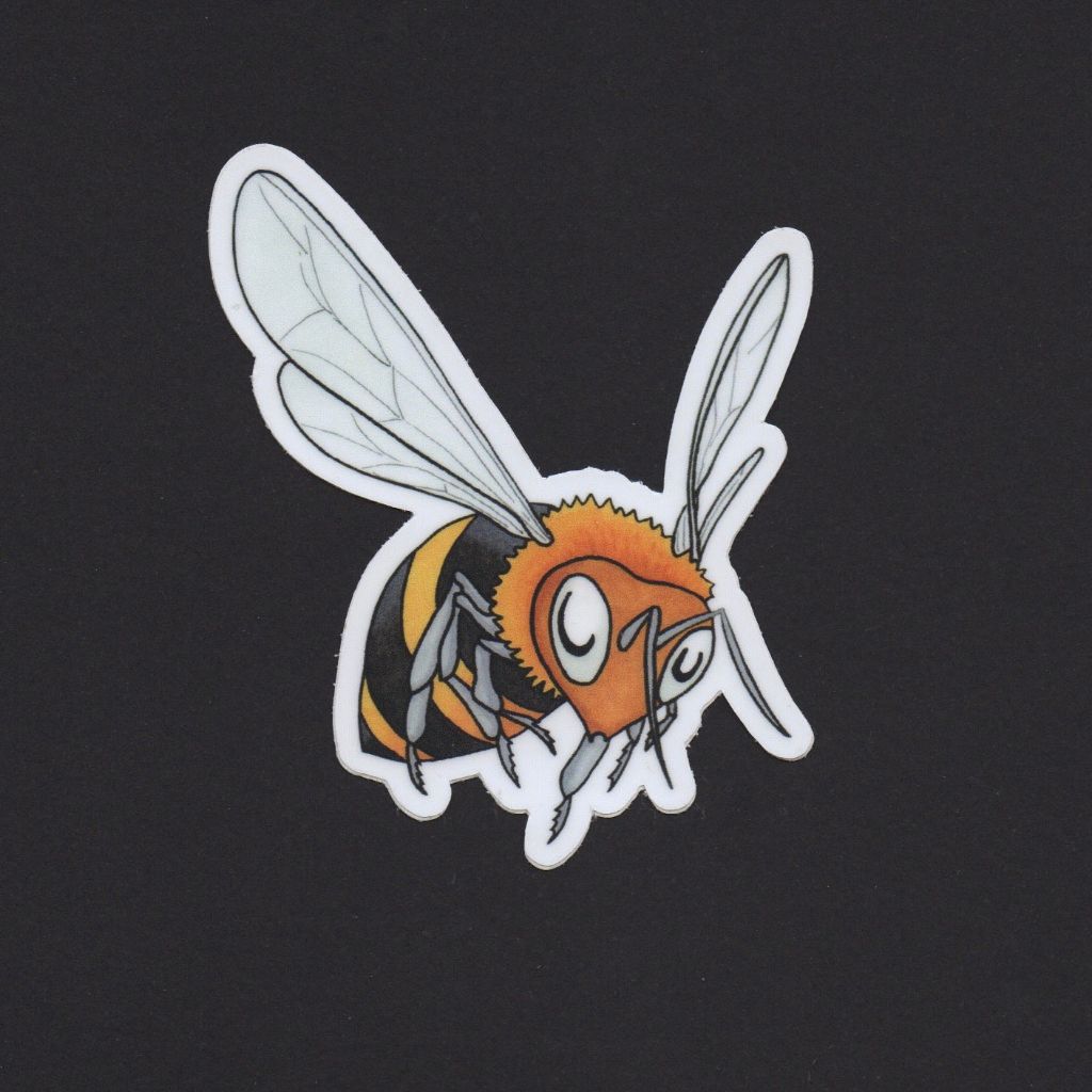 Bee in Flight Sticker