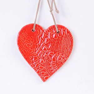Ceramic  Heart Wall Hanging