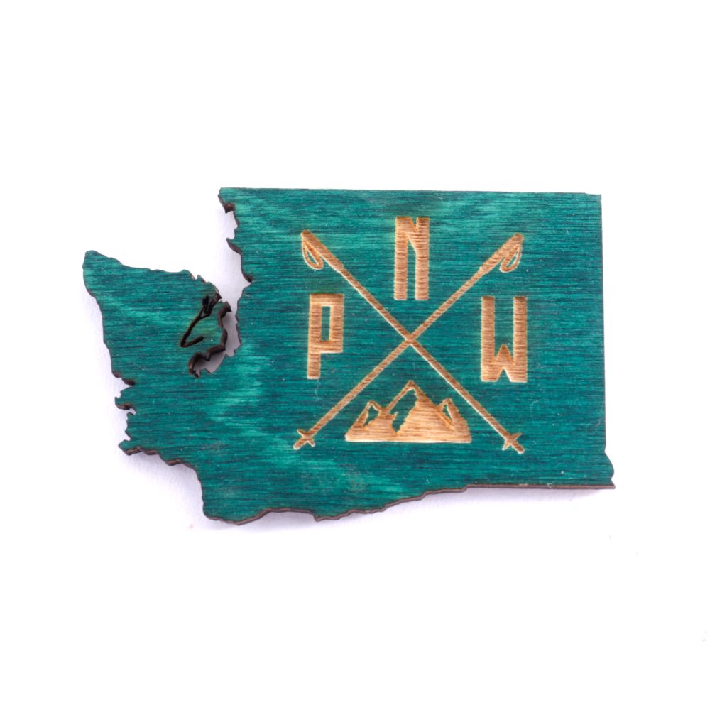 Wood PNW Magnet