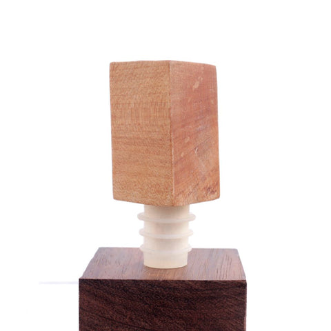 Handcrafted Wood Bottle Stopper w Tree Charm