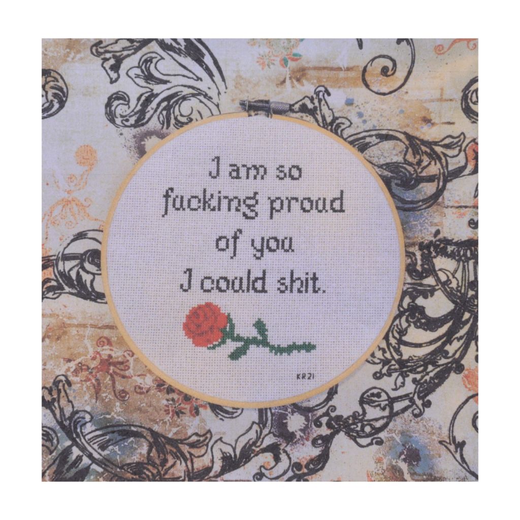 I am so Fu@king Proud of You - Snarky Cross Stitch Kit