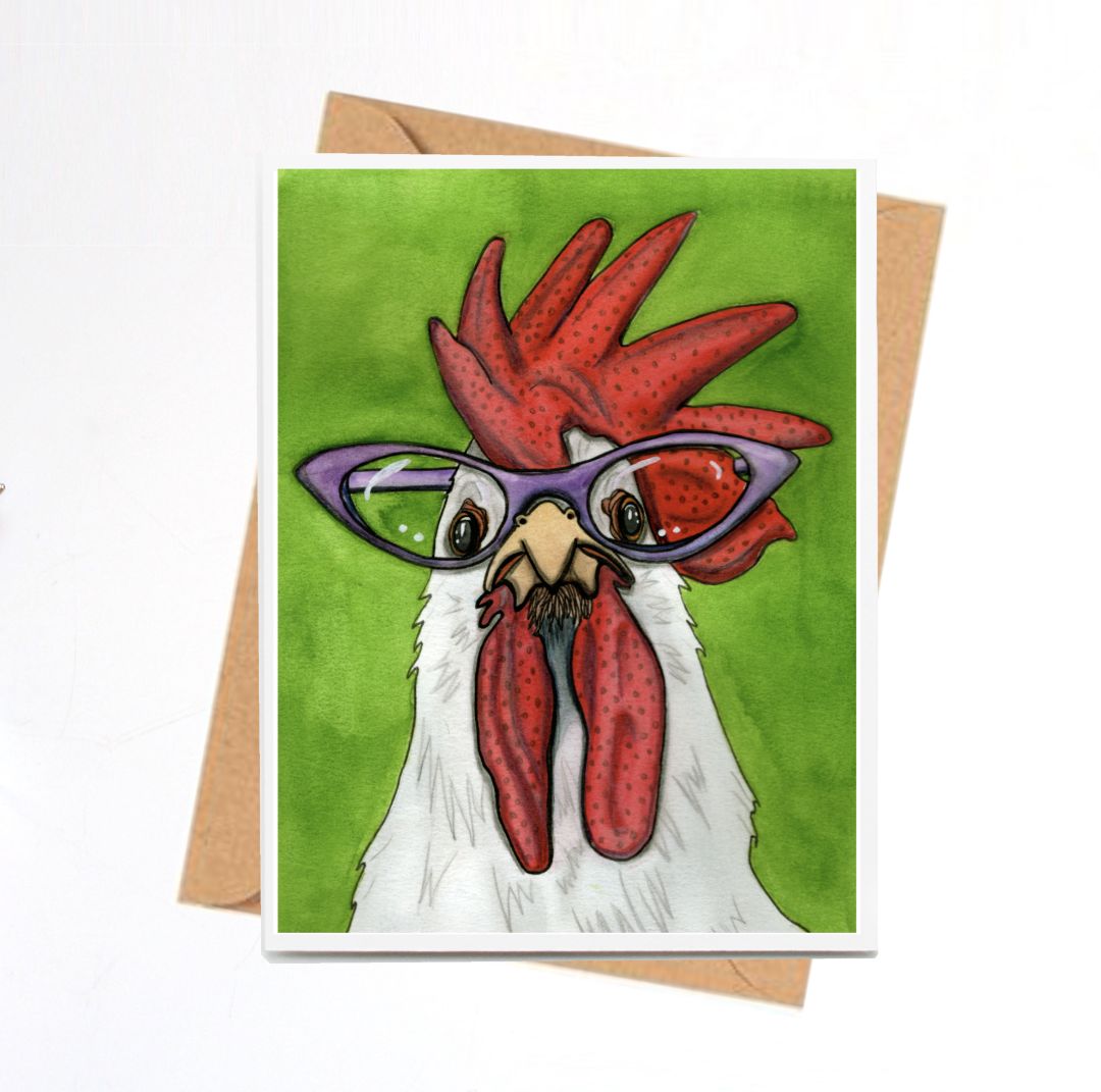 Ms. Cluck Note Card