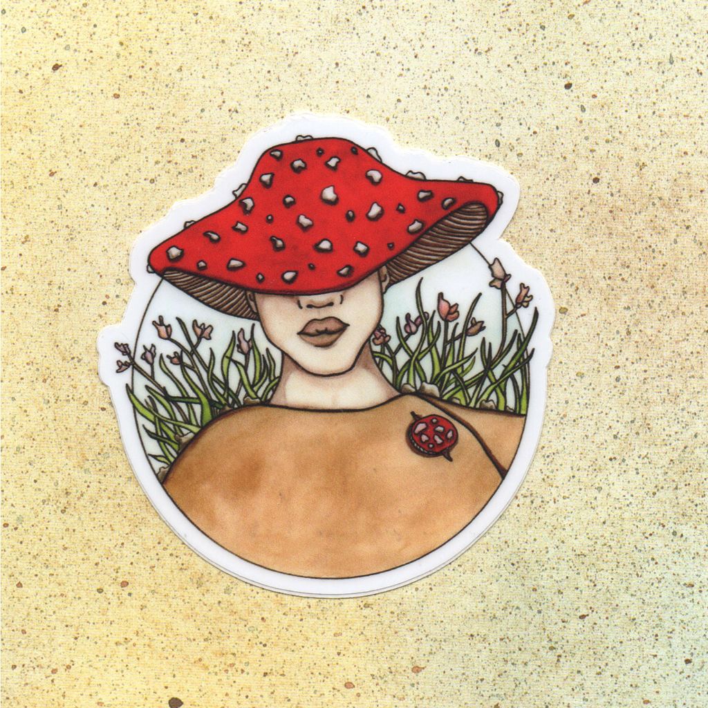 Mushroom Cap Sticker