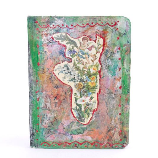 Spring Ablaze Mixed Media Writers Journal