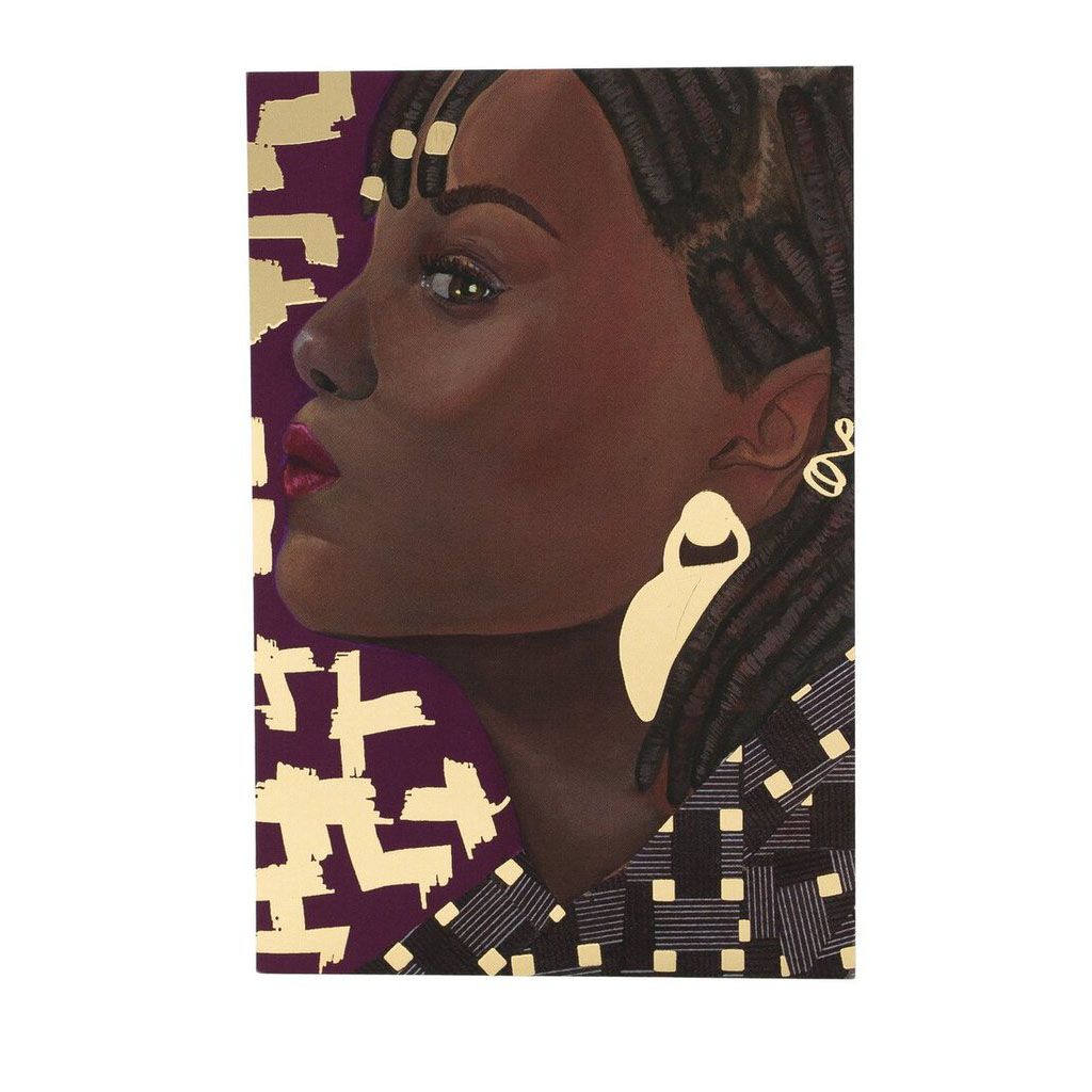 Gold Foil Art Card Portrait 7