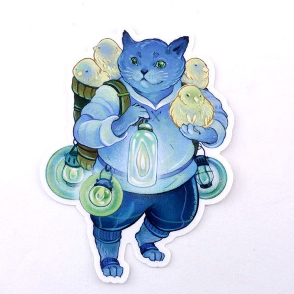 Blue Cat Guide Vinyl Sticker