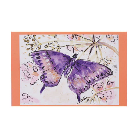 Big Butterfly Purple Card