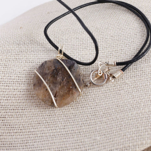 Natural Agate Stone Necklace