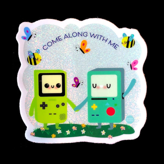 BMO & Gameboy Holographic Sticker