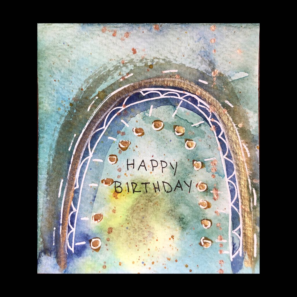 Watercolor Birthday Card