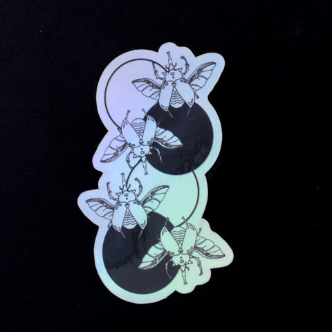 Beetles - Holographic Sticker