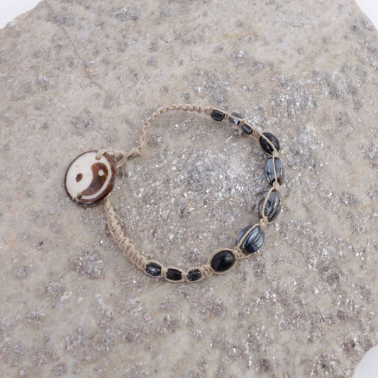 Yin Yang Hemp Bracelet