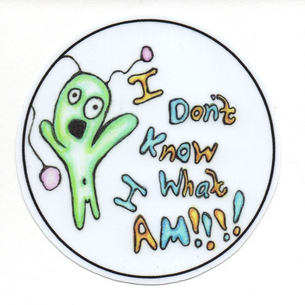 I Don't Know What I Am Anxiety Buddy Sticker