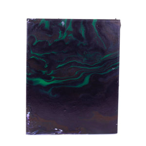 Green Swirls Acrylic Pour on Stretched Canvas