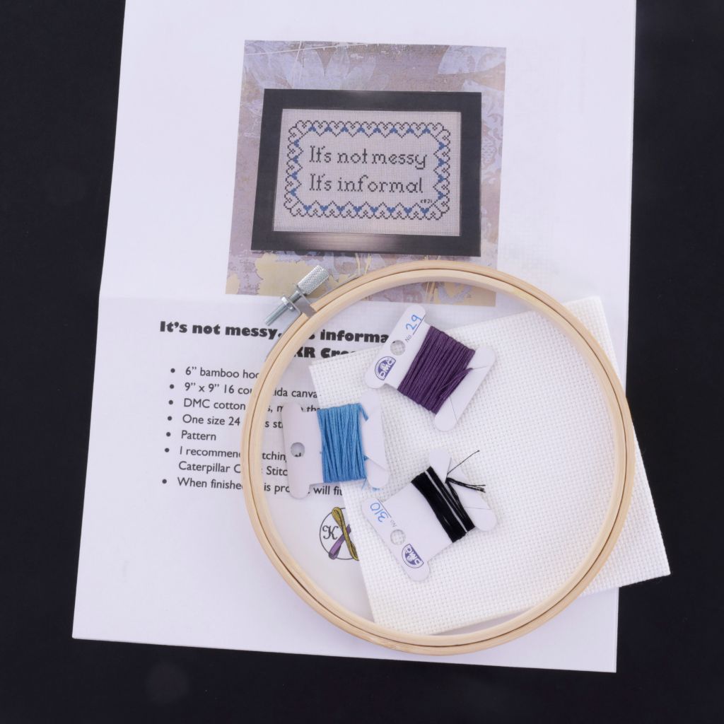 It's not messy, it's informal - Snarky Cross Stitch Kit