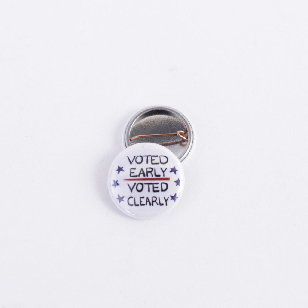 Voted Early Voted Clearly Button